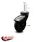 Service Caster 3 Inch Black Hooded Neoprene Rubber 12mm Threaded Stem Caster SCC-TS03S310-NPRB-BK-M1215 - alternate 4